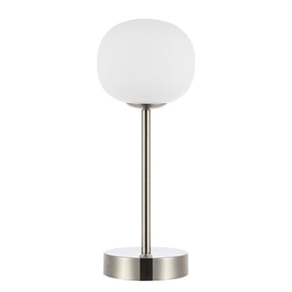 Natalia 12.25" Modern Minimalist Iron Rechargeable Integrated LED Table Lamp - JONATHAN Y