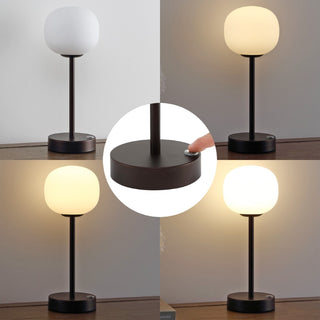 Natalia 12.25" Modern Minimalist Iron Rechargeable Integrated LED Table Lamp - JONATHAN Y