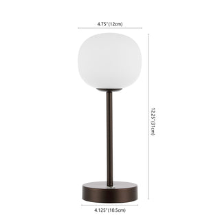 Natalia 12.25" Modern Minimalist Iron Rechargeable Integrated LED Table Lamp - JONATHAN Y
