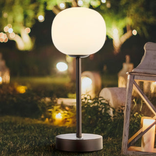 Natalia 12.25" Modern Minimalist Iron Rechargeable Integrated LED Table Lamp - JONATHAN Y