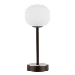 Natalia 12.25" Modern Minimalist Iron Rechargeable Integrated LED Table Lamp - JONATHAN Y