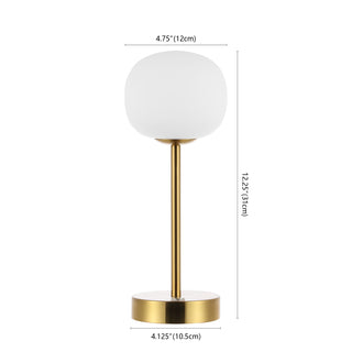 Natalia 12.25" Modern Minimalist Iron Rechargeable Integrated LED Table Lamp