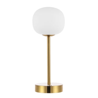 Natalia 12.25" Modern Minimalist Iron Rechargeable Integrated LED Table Lamp - JONATHAN Y