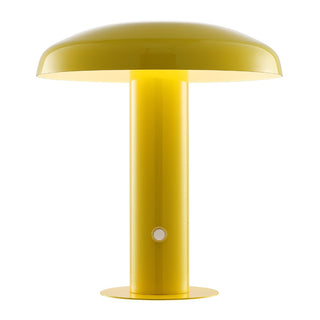 Suillius 11" Contemporary Bohemian Rechargeable/Cordless Iron Integrated LED Mushroom Table Lamp - JONATHAN Y