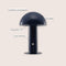 Boletus 10.75" Contemporary Bohemian Rechargeable/Cordless Iron Integrated LED Mushroom Table Lamp