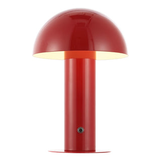 Boletus 10.75" Contemporary Bohemian Rechargeable/Cordless Iron Integrated LED Mushroom Table Lamp
