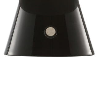 Porcini 7" Contemporary Bohemian Rechargeable/Cordless Iron Integrated LED Mushroom Table Lamp - JONATHAN Y