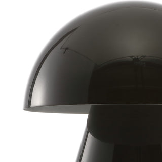Porcini 7" Contemporary Bohemian Rechargeable/Cordless Iron Integrated LED Mushroom Table Lamp - JONATHAN Y