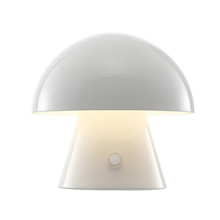 Porcini 7" Contemporary Bohemian Rechargeable/Cordless Iron Integrated LED Mushroom Table Lamp - JONATHAN Y