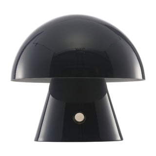 Porcini 7" Contemporary Bohemian Rechargeable/Cordless Iron Integrated LED Mushroom Table Lamp