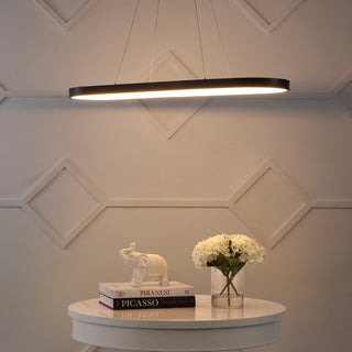 Nolan  Modern Contemporary Iron Integrated LED Pendant - JONATHAN Y