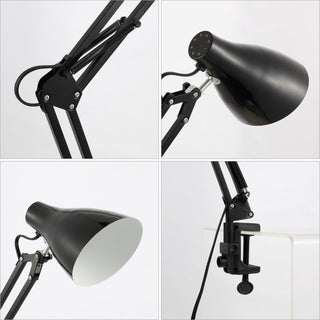 Odile 28.5" Classic Industrial Adjustable Articulated Clamp-On LED Task Lamp - JONATHAN Y