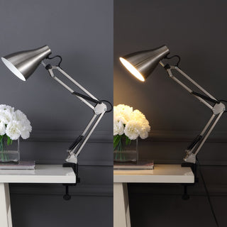 Odile 28.5" Classic Industrial Adjustable Articulated Clamp-On LED Task Lamp - JONATHAN Y