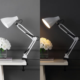 Odile 28.5" Classic Industrial Adjustable Articulated Clamp-On LED Task Lamp - JONATHAN Y