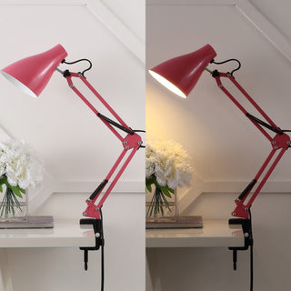 Odile 28.5" Classic Industrial Adjustable Articulated Clamp-On LED Task Lamp - JONATHAN Y
