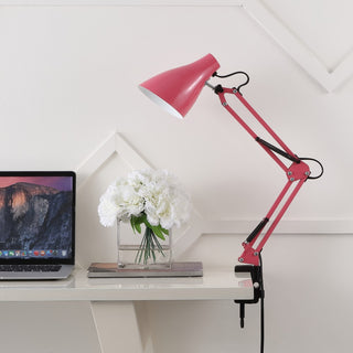 Odile 28.5" Classic Industrial Adjustable Articulated Clamp-On LED Task Lamp - JONATHAN Y