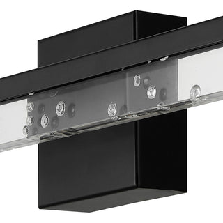 Mario Modern Contemporary 360-Degree Rotatable Iron/Seeded Acrylic Integrated LED Vanity Light - JONATHAN Y