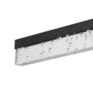 Mario Modern Contemporary 360-Degree Rotatable Iron/Seeded Acrylic Integrated LED Vanity Light - JONATHAN Y
