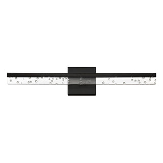Mario Modern Contemporary 360-Degree Rotatable Iron/Seeded Acrylic Integrated LED Vanity Light - JONATHAN Y