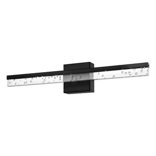 Mario Modern Contemporary 360-Degree Rotatable Iron/Seeded Acrylic Integrated LED Vanity Light - JONATHAN Y