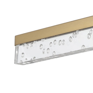 Mario Modern Contemporary 360-Degree Rotatable Iron/Seeded Acrylic Integrated LED Vanity Light - JONATHAN Y