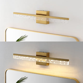 Mario Modern Contemporary 360-Degree Rotatable Iron/Seeded Acrylic Integrated LED Vanity Light - JONATHAN Y