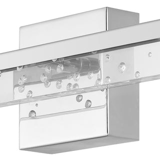 Mario Modern Contemporary 360-Degree Rotatable Iron/Seeded Acrylic Integrated LED Vanity Light