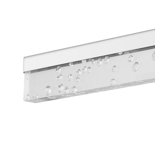 Mario Modern Contemporary 360-Degree Rotatable Iron/Seeded Acrylic Integrated LED Vanity Light