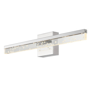 Mario Modern Contemporary 360-Degree Rotatable Iron/Seeded Acrylic Integrated LED Vanity Light
