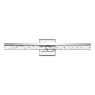 Mario Modern Contemporary 360-Degree Rotatable Iron/Seeded Acrylic Integrated LED Vanity Light