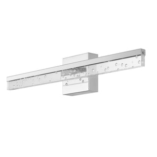 Mario Modern Contemporary 360-Degree Rotatable Iron/Seeded Acrylic Integrated LED Vanity Light