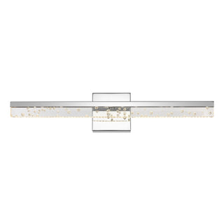 Mario Modern Contemporary 360-Degree Rotatable Iron/Seeded Acrylic Integrated LED Vanity Light - JONATHAN Y