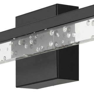 Mario Modern Contemporary 360-Degree Rotatable Iron/Seeded Acrylic Integrated LED Vanity Light