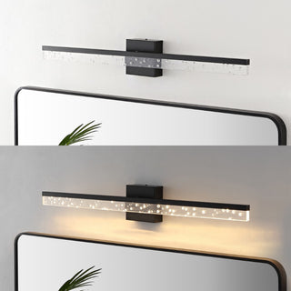 Mario Modern Contemporary 360-Degree Rotatable Iron/Seeded Acrylic Integrated LED Vanity Light