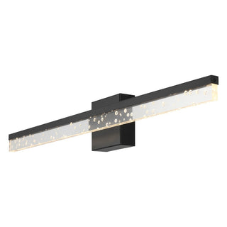 Mario Modern Contemporary 360-Degree Rotatable Iron/Seeded Acrylic Integrated LED Vanity Light