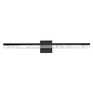 Mario Modern Contemporary 360-Degree Rotatable Iron/Seeded Acrylic Integrated LED Vanity Light