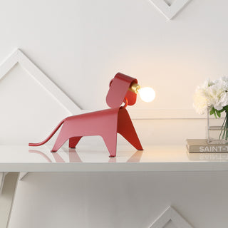 Rover 10" Modern Industrial Iron Canine LED Kids' Lamp - JONATHAN Y