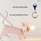 Penelope 11.75" Modern Industrial Iron Feline LED Kids' Lamp