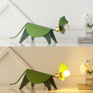 Gretchen 7.5" Modern Industrial Iron Triceratops LED Kids' Lamp - JONATHAN Y