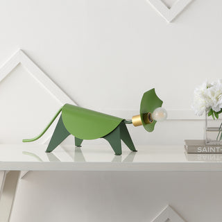 Gretchen 7.5" Modern Industrial Iron Triceratops LED Kids' Lamp - JONATHAN Y