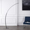 Enzo 68" Contemporary Minimalist Metal Arc Dimmable Integrated LED Floor Lamp