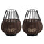 Dark Brown/Black (Set of 2)