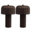 Dark Brown/Black (Set of 2)