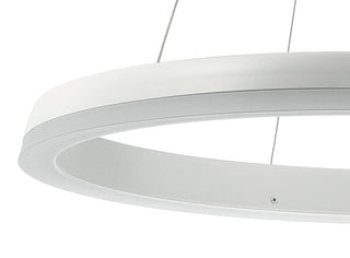 Baxter Modern Contemporary Aluminum Integrated LED Hoop Pendant - JONATHAN Y