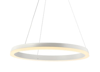 Baxter Modern Contemporary Aluminum Integrated LED Hoop Pendant - JONATHAN Y