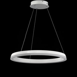Baxter Modern Contemporary Aluminum Integrated LED Hoop Pendant - JONATHAN Y