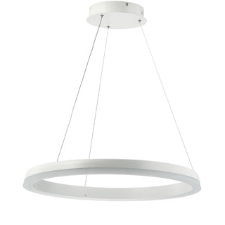 Baxter Modern Contemporary Aluminum Integrated LED Hoop Pendant - JONATHAN Y