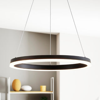 Baxter Modern Contemporary Aluminum Integrated LED Hoop Pendant