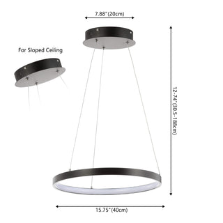 Brice  Modern Contemporary Iron Integrated LED Pendant