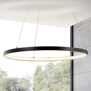 Brice  Modern Contemporary Iron Integrated LED Pendant - JONATHAN Y